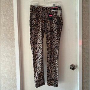 a.n.a Leopard Print Skinny Jeans